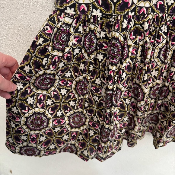 Jude Connally Tile Medallion Printed Tiered Boho Cotton Midi Dress Size Medium - Picture 7 of 11